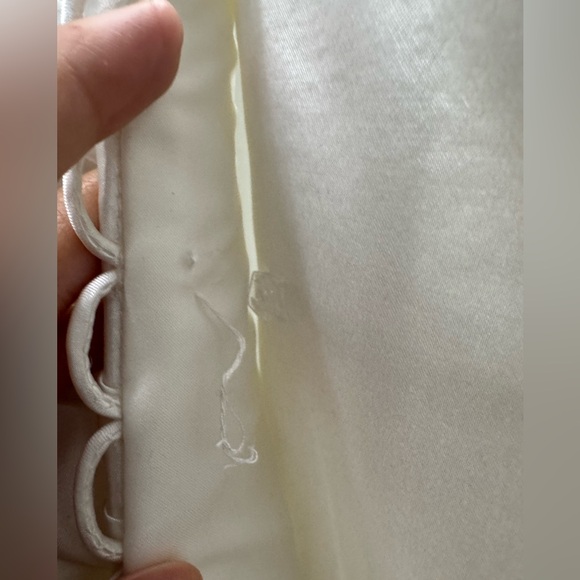 Madison Collection Ivory Satin Wedding Gown – Style 5519 – Size 8 – Corset Back - Picture 11 of 15